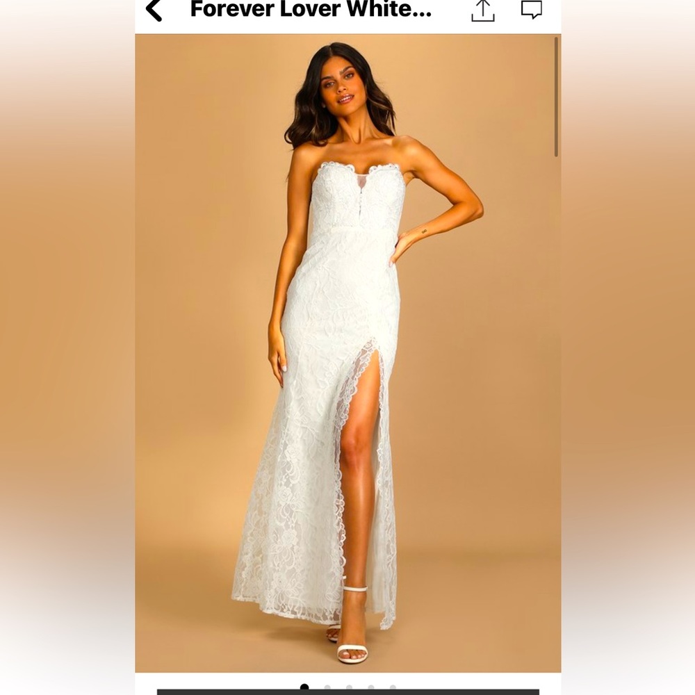 Gorgeous lulus forever lover wedding dress xs SOLD OUT